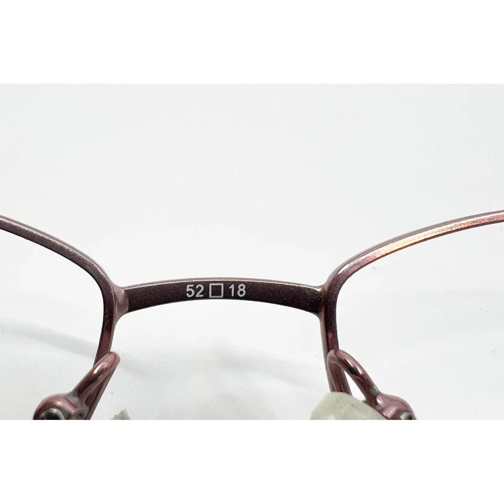 Elizabeth Arden Eyeglasses Womens Red EA 6007 2 Rhinestone Accents 52-18-135